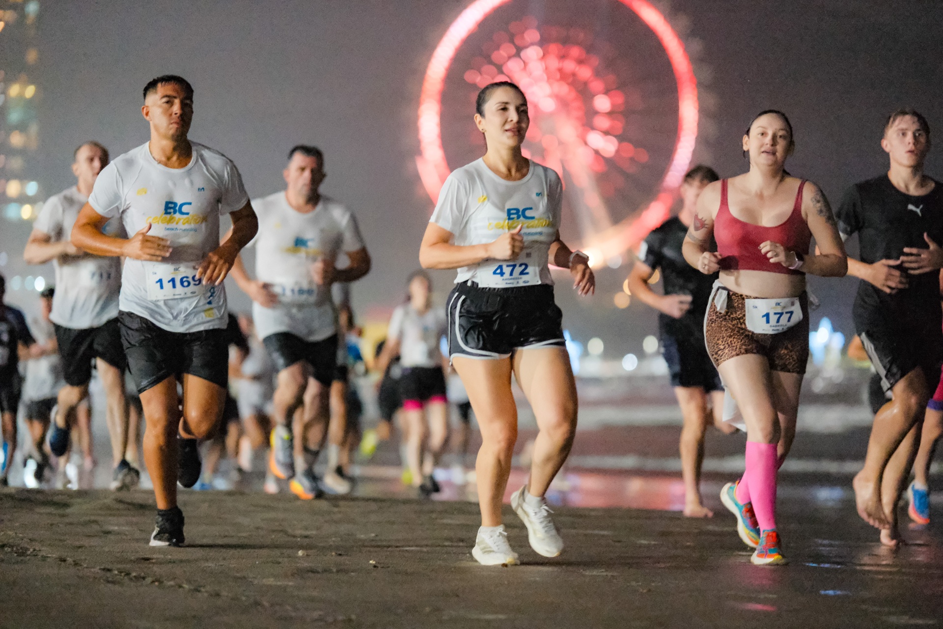 Corrida noturna em Balneário Camboriú